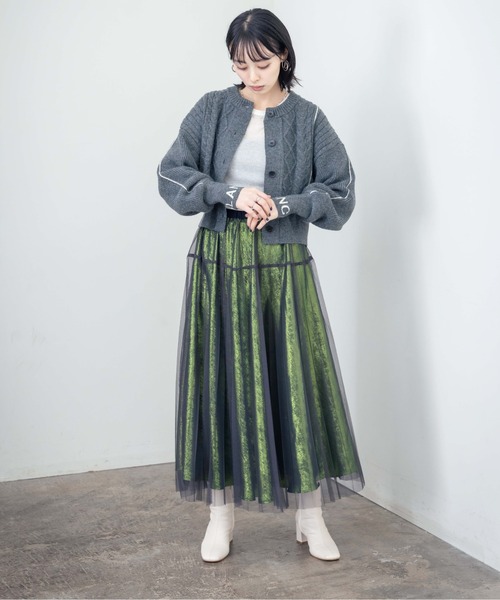 「Eimee Law」 ロングスカート 38 ダークベージュ レディース_画像2