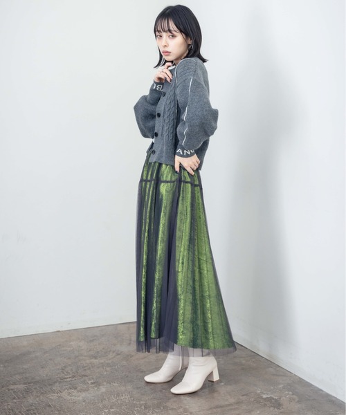 「Eimee Law」 ロングスカート 38 ダークベージュ レディース_画像3