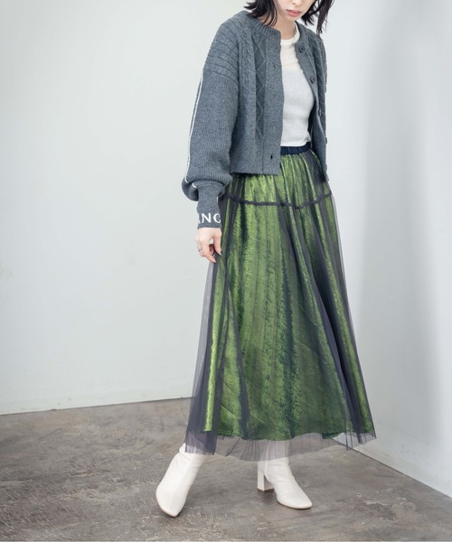 「Eimee Law」 ロングスカート 38 ダークベージュ レディース_画像6