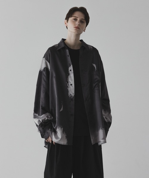 「remer」 長袖シャツ MEDIUM グレー メンズ_画像5