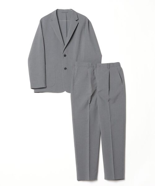 Green Label Relaxingセットアップスーツ ノーラー グレー green label relaxing（グリーンレーベルリラクシング） セットアップ