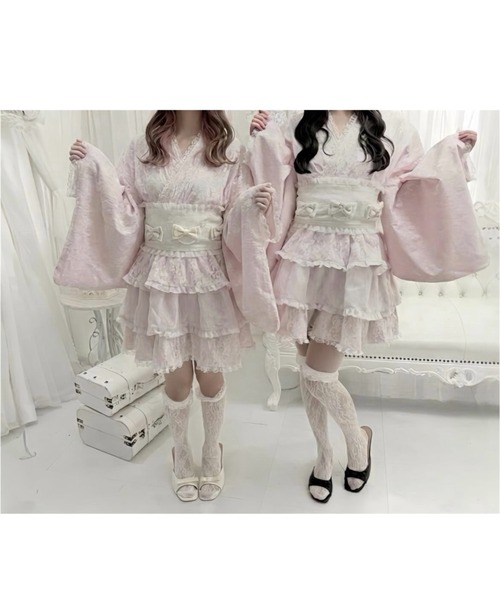 Ank Rouge（アンクルージュ） 浴衣 レースのプリンセス浴衣ドレス
