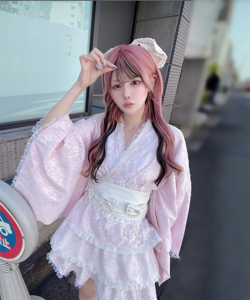 Ank Rouge（アンクルージュ） 浴衣 レースのプリンセス浴衣ドレス