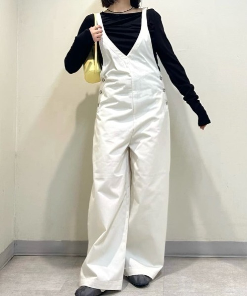 emmi オールインワン サロペット emmi サロペット オーバーオール 「Dickies(R)×emmi」ワイドサロペット