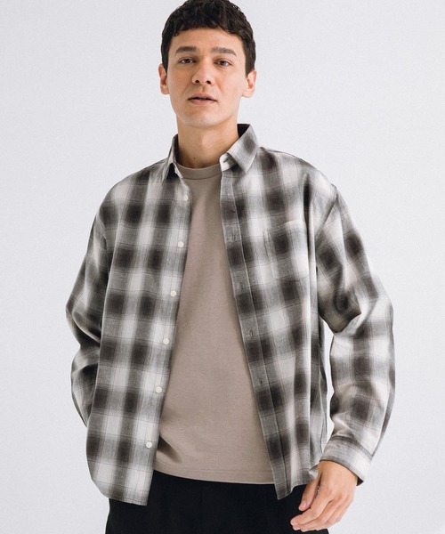 「URBAN RESEARCH Sonny Label」 長袖シャツ X-LARGE ネイビー メンズ_画像2