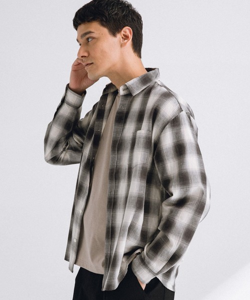 「URBAN RESEARCH Sonny Label」 長袖シャツ X-LARGE ネイビー メンズ_画像4