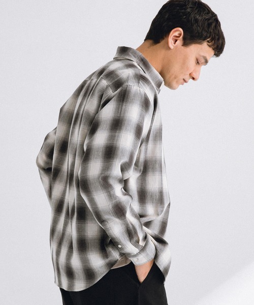 「URBAN RESEARCH Sonny Label」 長袖シャツ X-LARGE ネイビー メンズ_画像6