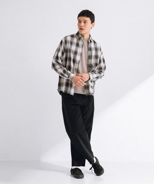「URBAN RESEARCH Sonny Label」 長袖シャツ X-LARGE ネイビー メンズ_画像9