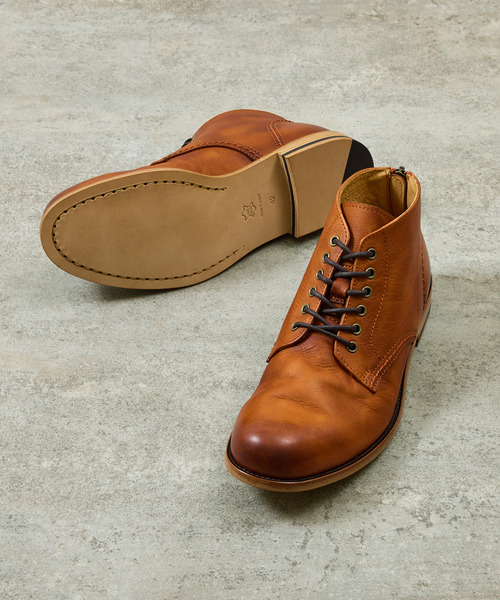 ブーツ PADRONE パドローネ / Ex. SHORT LACE UP BOOTS 別注ショートレースアップブーツ / PA8054-1201の画像