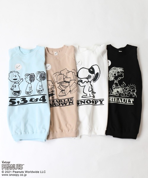 PEANUTS tシャツ 「PEANUTS×SPORTS WEAR by relume」カットオフ