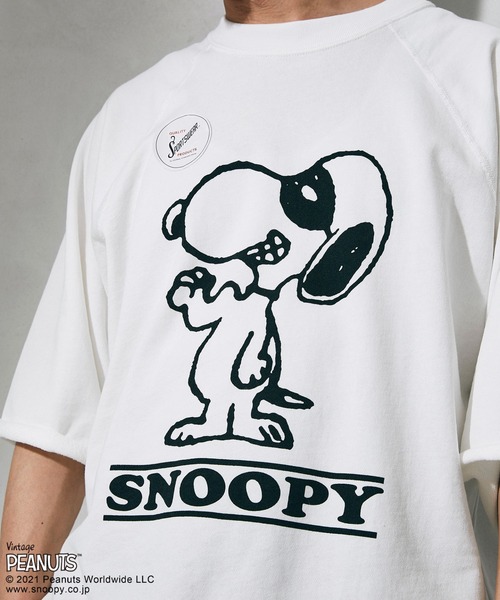 PEANUTS tシャツ 「PEANUTS×SPORTS WEAR by relume」カットオフ