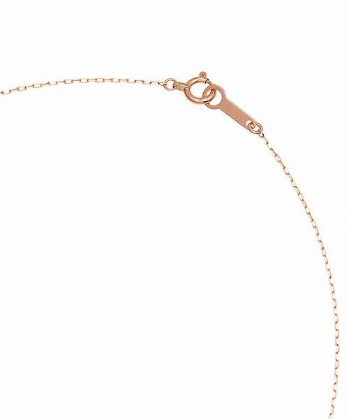 4℃ ネックレス 「1月誕生石」K10ピンクゴールド しずく