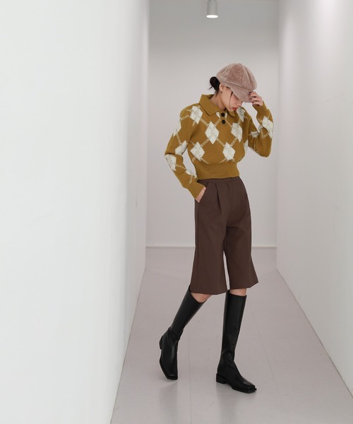by muni:r ブーツ 履き心地の良いスクエア ロングブーツ by muni:r ブーツ 履き心地の良いスクエア ロングブーツ