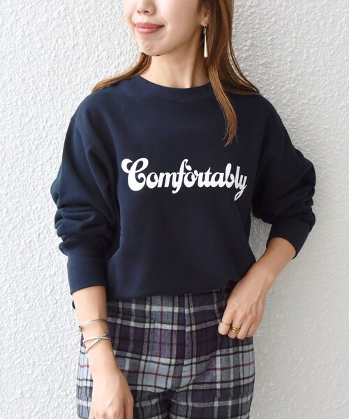 SHIPS - SHIPS any    THE KNiTS   ロゴスウェット セール】 【SHIPS any別注】THE KNiTS: ロゴ スウェット 25SS