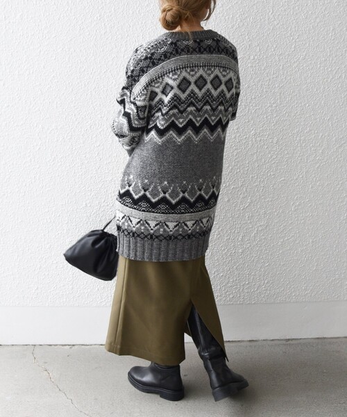 ノルディック ジャカード ジップ カーディガン ＋2点おまとめ 合計3点