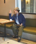 カバーオール オーバーサイズ 襟コーデュロイ ...の詳細画像5