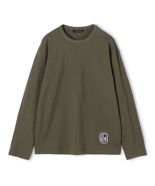 ★新品タグ付き　CABaN ドライスビンコットン ルーズフィットTシャツ CABaN スビンコットン モザイクプリントTシャツ
