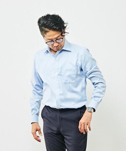 MEN'S MELROSE シャツ ワイドカラードレスシャツ メンズ