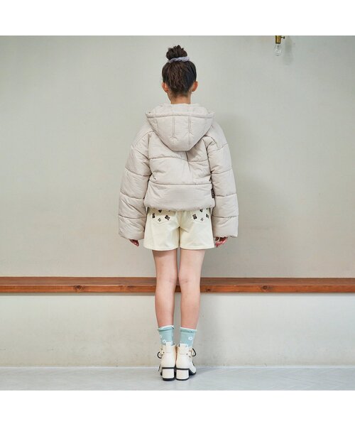 ★完売商品★新品未使用★algy★中綿アウター★ベージュ★150cm algy（アルジー） ダウン アウター ガーリー中綿アウター キッズ 子供