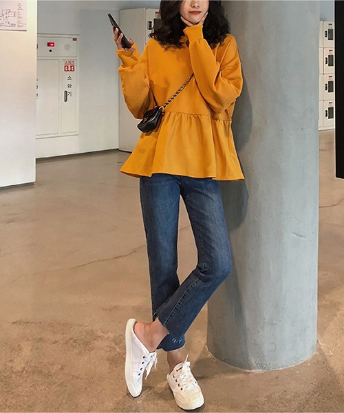 MAISON DE THERESE（メゾン ド テレーズ） tシャツ 長袖ペプラムT
