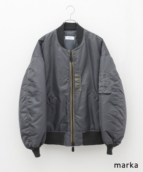 ジャケット・アウター marka ware MA-1 ナイロンツイル / MA-1, Black – MARKAWARE