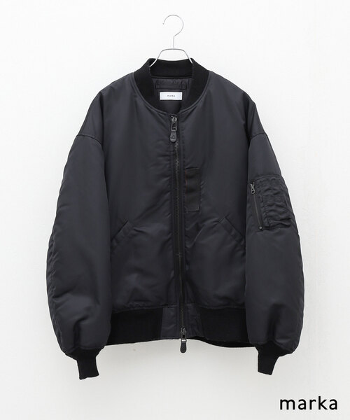 ジャケット・アウター marka ware MA-1 ナイロンツイル / MA-1, Black – MARKAWARE