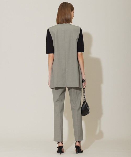 ベスト ジレ 「接触冷感・UVケア・撥水・洗える」 LooseWeave ノーカラージレ レディース 楽天市場】【接触冷感・UVケア・撥水・洗える】 LooseWeave
