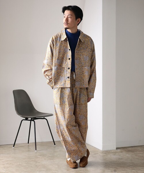 fennica パンツ / インド ブロックプリント イージーパンツ レディース 