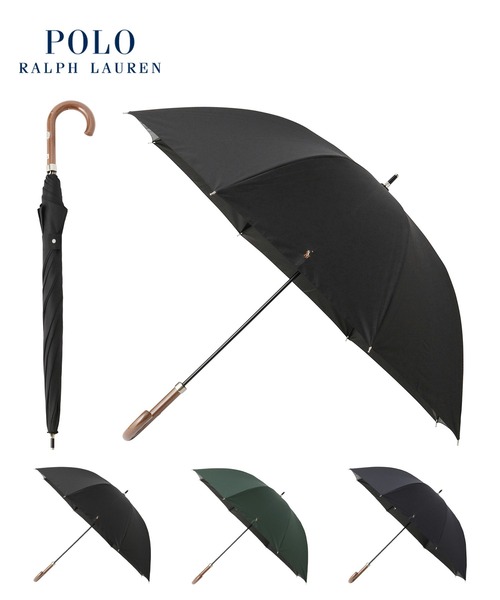polo日傘黒　雨天兼用 POLO RALPH LAUREN 傘 遮光 晴雨兼用日傘 ドット×グログラン