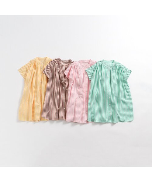 p.premier（ピードットプルミエ） ワンピース たくさんギャザーの