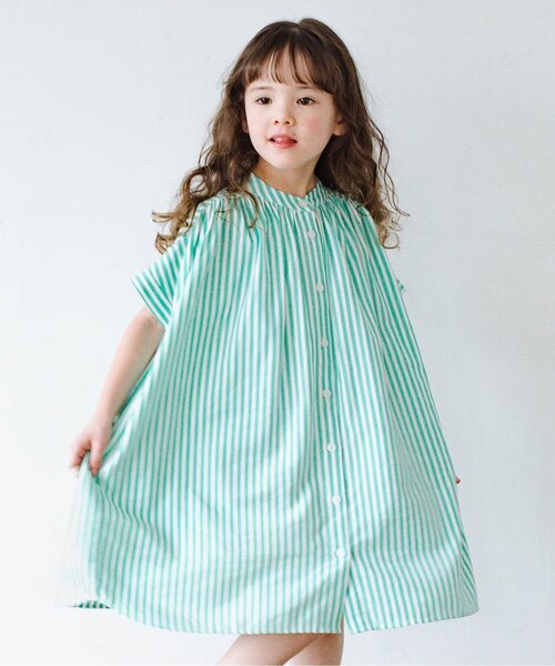 p.premier（ピードットプルミエ） ワンピース たくさんギャザーの