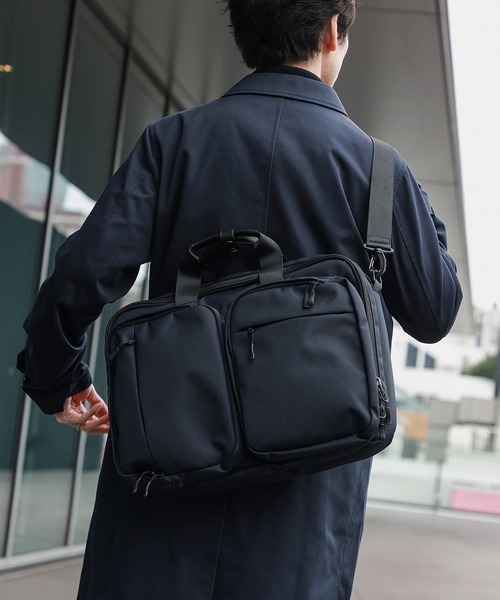 ビジネスバッグ ビジネストリップ 3WAY ブリーフバッグ（撥水・A4サイズ収納可能） メンズ レディースの画像