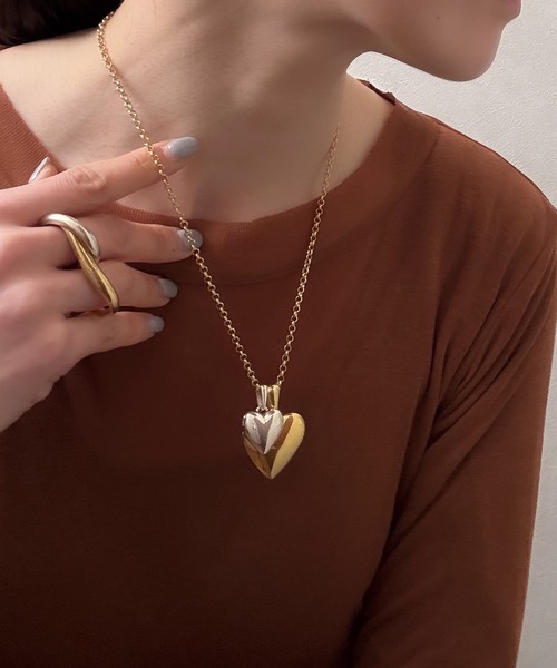 ネックレス 「ISOLATION / アイソレーション」Silver925 HEART NECKLACE / シルバー925 ハートネックレスの画像