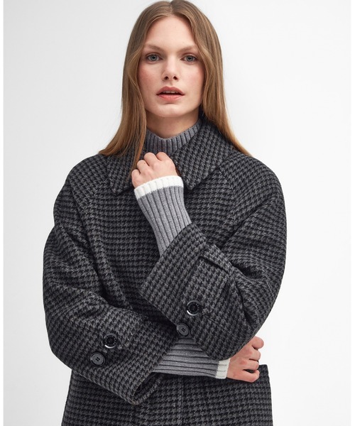 Barbour ステンカラーコート コート Veronica ウール レディース