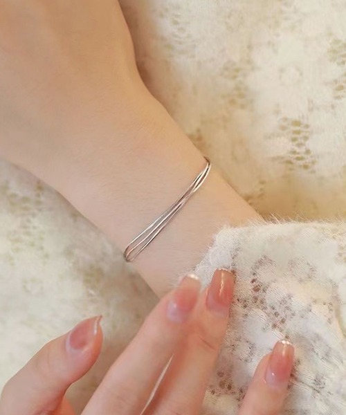 ブレスレット レディース 3連 3連ブレスレット レディースブレスレット ブレス ear PAPILLONNER ブレスレット 3連ビーズ通しブレスレット