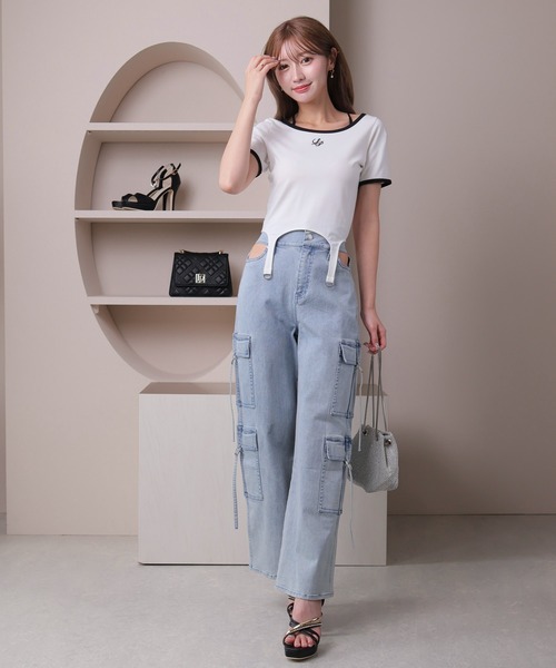 デニム・ジーパン DONDUP Woman Jeans White DP784BF0018YPTDW 000 DONDUP: Pants woman - White | Dondup jeans DP784BF0018YPTDW