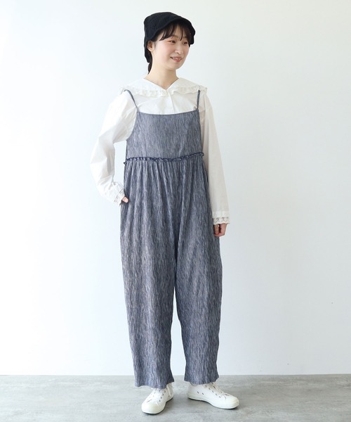 【新品】latelier du Savon サロペット l'atelier du savon（アトリエドサボン）の「edodakiツイル くっ