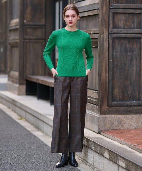 DRESSTERIOR ニット セーター ファインウールケーブルニット