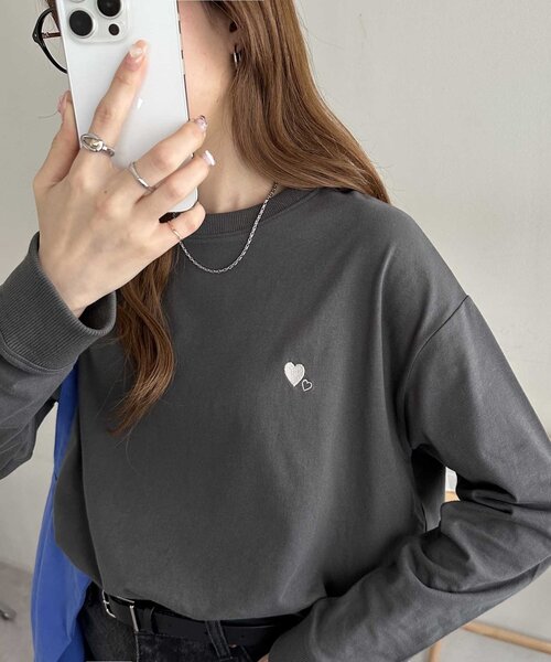 Discoat（ディスコート） tシャツ 「新色追加!/WEB限定」ハート刺繍