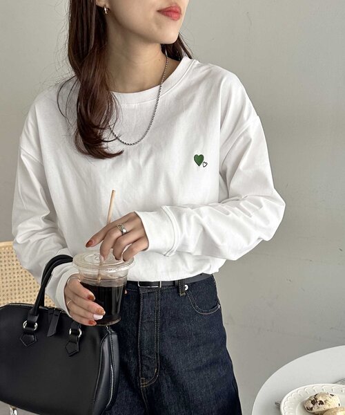 Discoat（ディスコート） tシャツ 「新色追加!/WEB限定」ハート刺繍