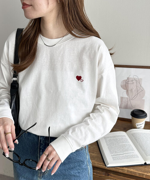 Discoat（ディスコート） tシャツ 「新色追加!/WEB限定」ハート刺繍