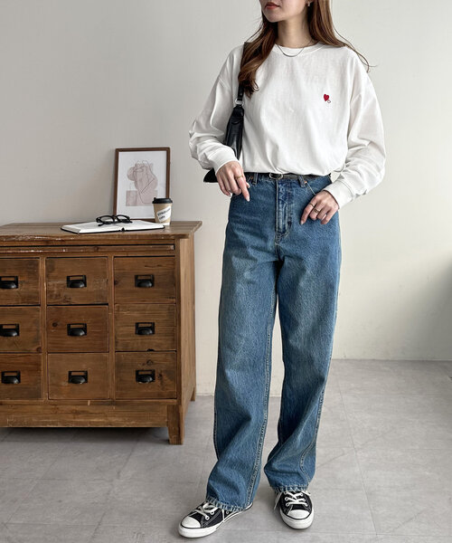 新品 Discoat ワンポイント刺繍フードプルオーバー Discoat｜【ユニセックス】ワンポイント刺繍フードプルオーバー