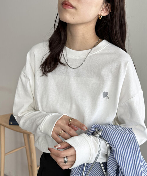 Discoat（ディスコート） tシャツ 「新色追加!/WEB限定」ハート刺繍
