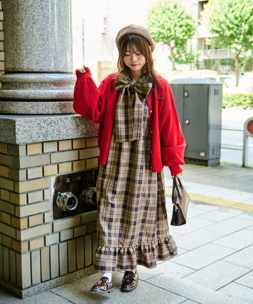 kutir（クティール） ワンピース 「クティールとレトロ」ボウタイ
