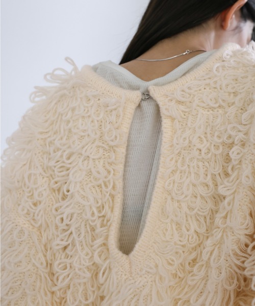 select MOCA(セレクトモカ) ニット セーター ループヤーンキーネック select MOCA(セレクトモカ) ニット セーター ループヤーンキーネック