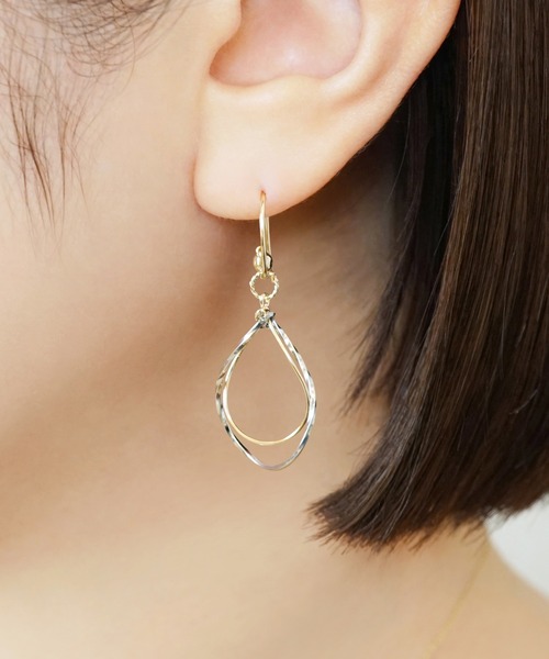 TAKE-UP（テイクアップ） ピアス 「 Palette」GF コンビメタルシズク