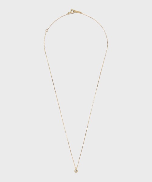 NOJESS ネックレス K10ダイヤモンドネックレス（0.08ct