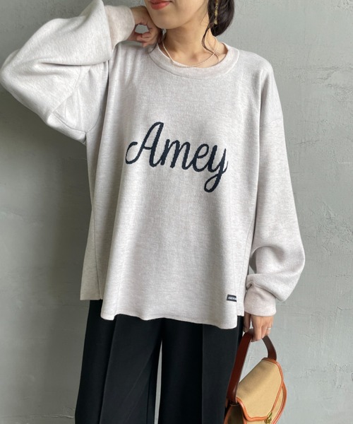 Americana×JEANS FACTORY別注 AC カレッジデザインニット AMERICANA ニット 「Americana×JEANS FACTORY/アメリカーナ
