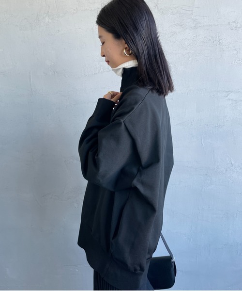 mizuiroindニットセーター mizuiro ind/ミズイロインド] ワイドシルエット ハイネック