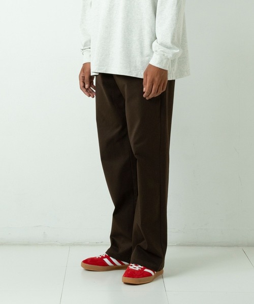 FCTY. チノパン color stitch work pants / カラーステッチ